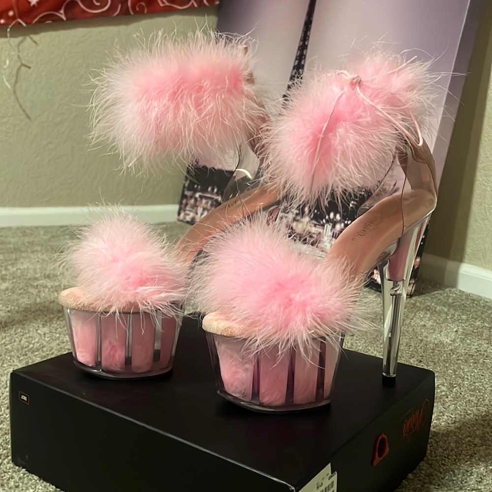 Baby pink💗 Pleasers, pole dancing heels!